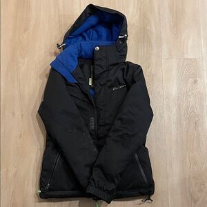 Burton Black Jacket with Blue Accents